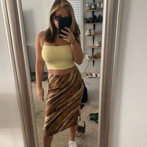 Brown Mid Skirt